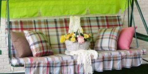 Jak šít matraci na zahradní houpačce udělejte si sami: krok za krokem pokyny